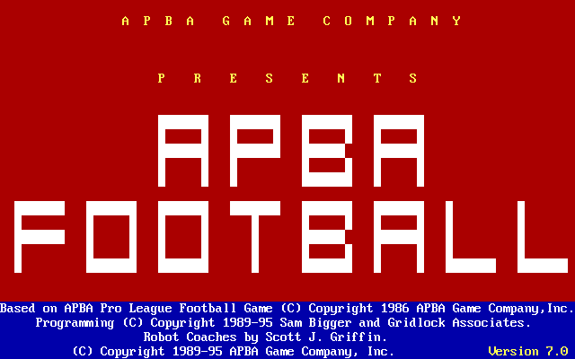 Game cover: APBA Pro League Football