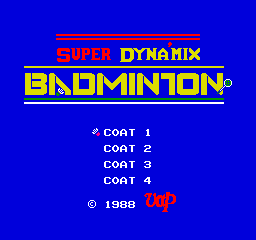 Game cover: Super Dyna'mix Badminton