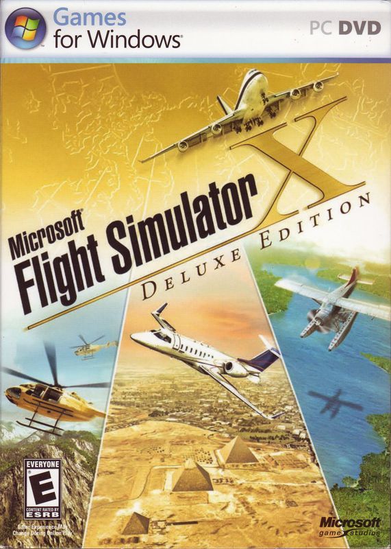 Game cover: Microsoft Flight Simulator X (Deluxe Edition)