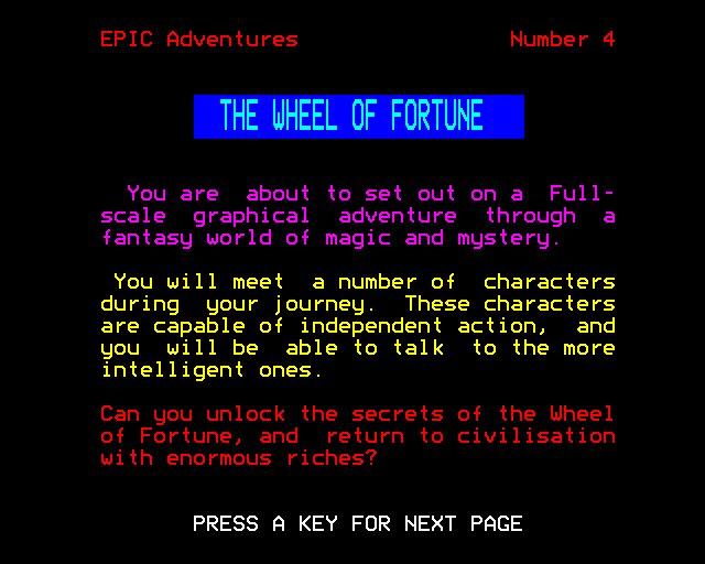 Game cover: The Wheel of Fortune