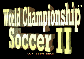 Game cover: World Championship Soccer II