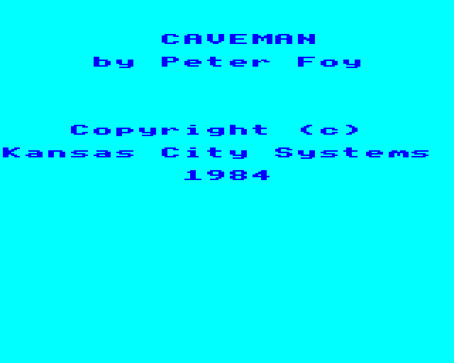 Game cover: Caveman