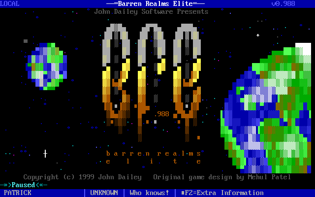 Game cover: Barren Realms Elite