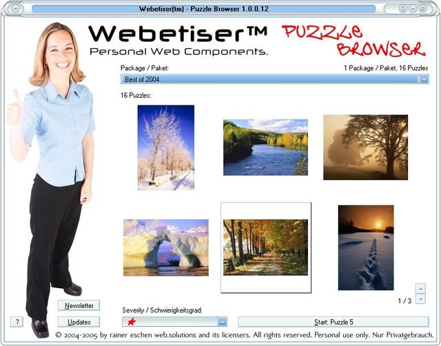 Game cover: Webetiser Puzzle - Best of 2004