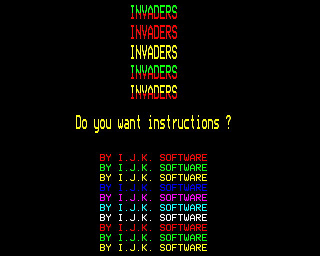 Game cover: Invaders