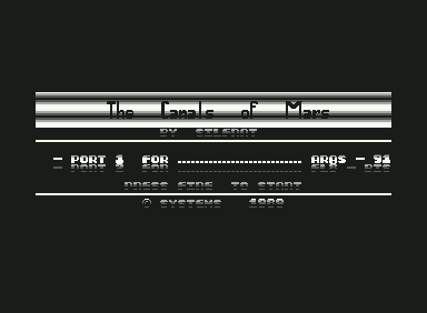 Game cover: The Canals of Mars