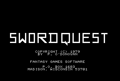 Game cover: Swordquest