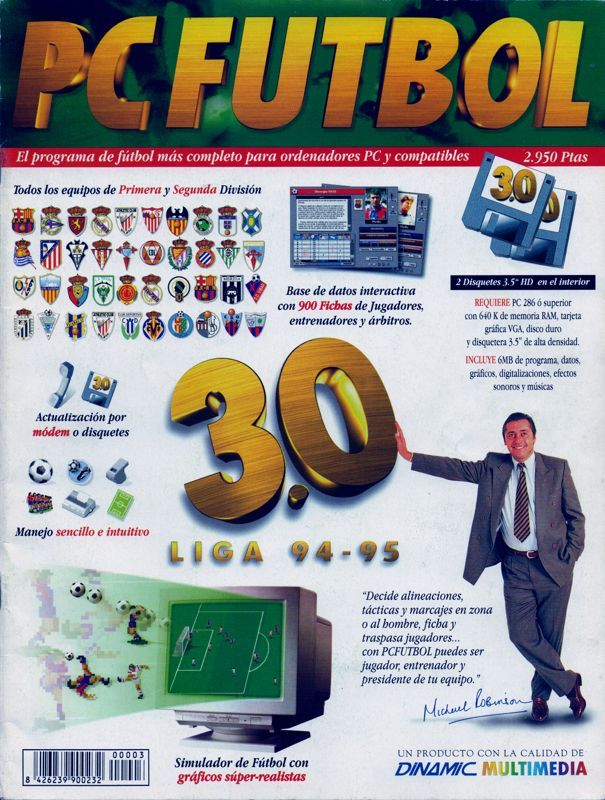 Game cover: PC Fútbol 3.0
