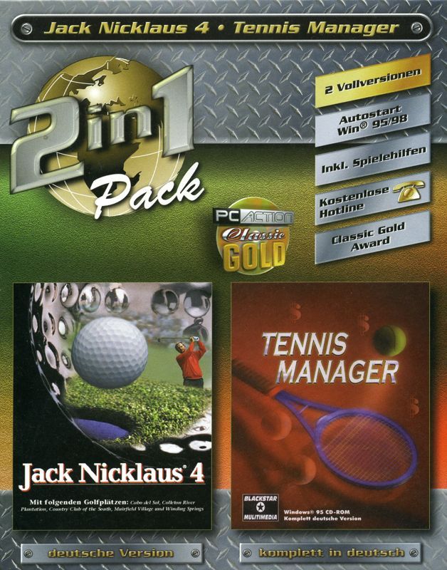 Game cover: 2 in 1 Pack: Jack Nicklaus 4 / Tennis Manager
