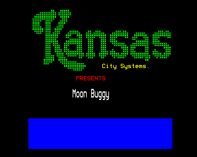 Game cover: Moon Buggy