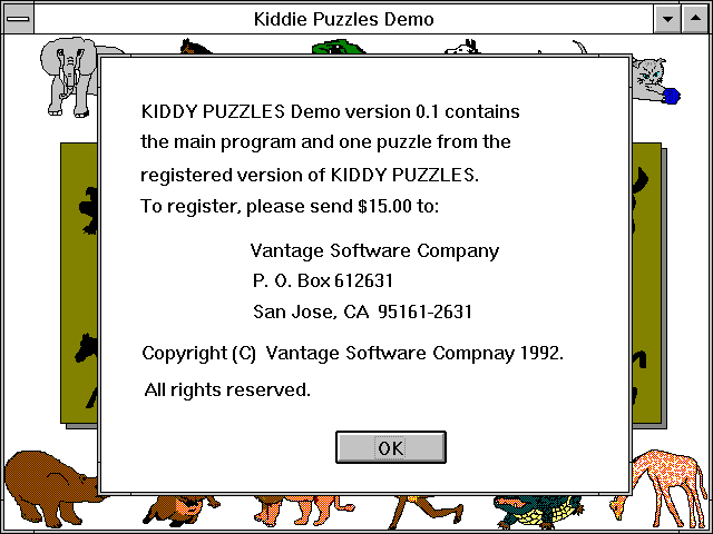 Game cover: Kiddy Puzzles
