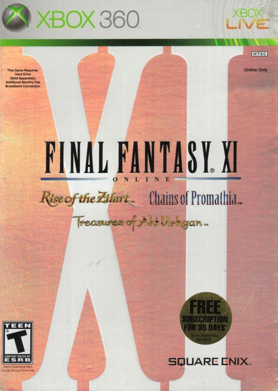 Game cover: Final Fantasy XI Online
