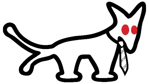 Logo: Magyar Kétfarkú Kutya Párt