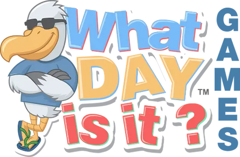 Logo: 'What Day is it?' Games