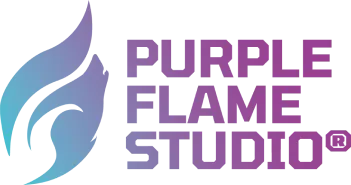 Logo: Purple Flame Studios