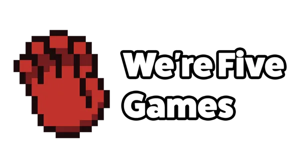 Logo: We're Five Games LLC