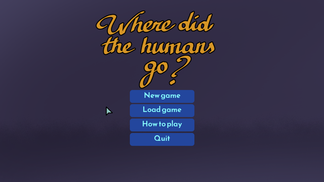 Game cover: Where Did the Humans Go?