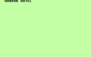 Game cover: Horror Hotel