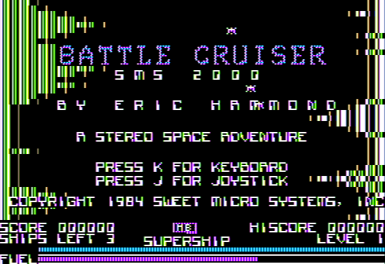 Game cover: Battle Cruiser