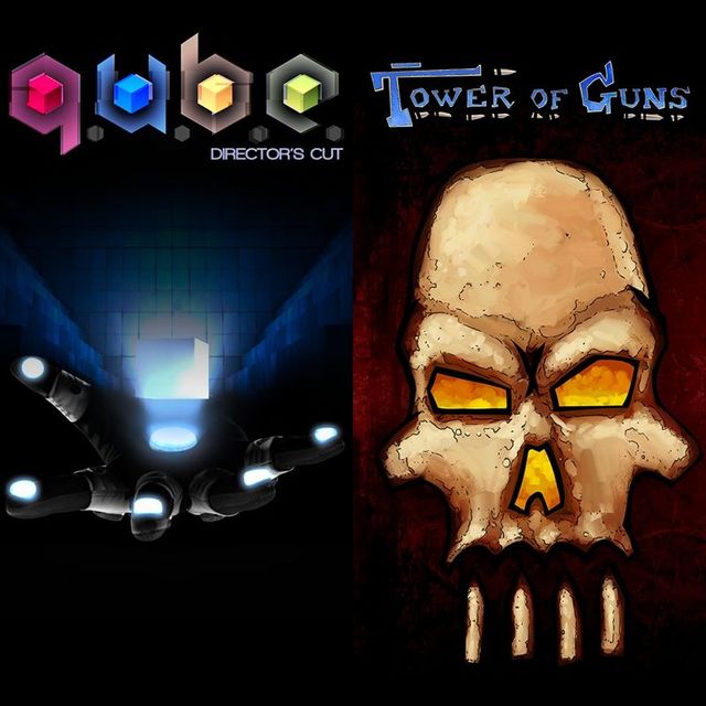 Game cover: Q.U.B.E.: Director's Cut / Tower of Guns
