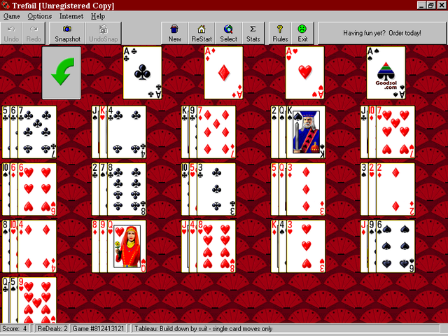 Game cover: Pretty Good Solitaire 600