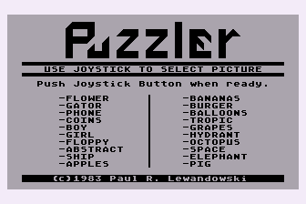 Game cover: Puzzler
