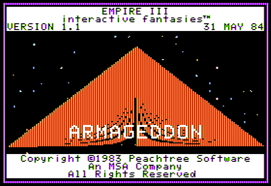 Game cover: Empire III: Armageddon