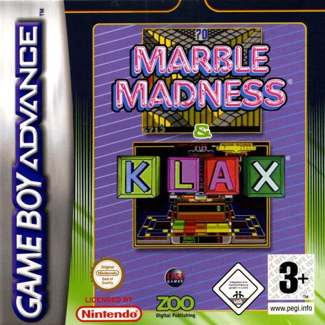 Game cover: Marble Madness / Klax