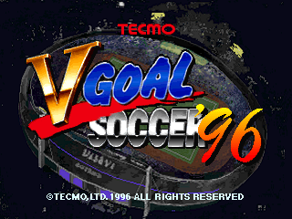 Game cover: V Goal Soccer '96