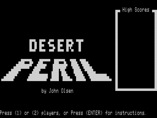 Game cover: Desert Peril