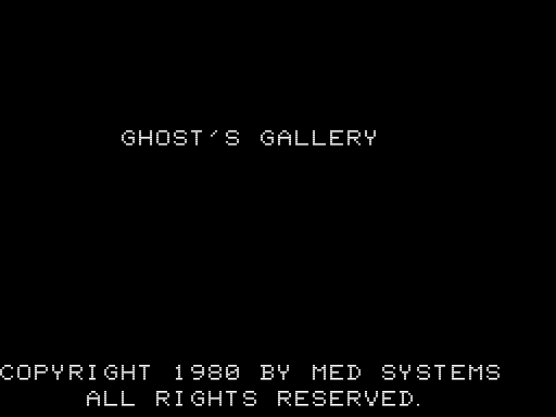 Game cover: Ghost's Gallery