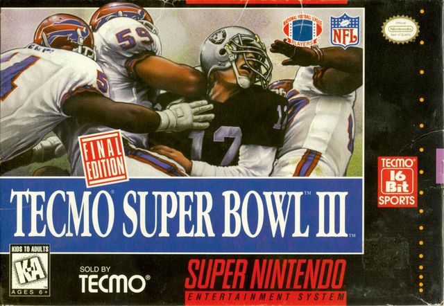 Game cover: Tecmo Super Bowl III: Final Edition