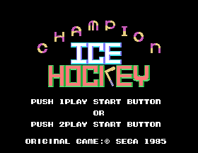 Game cover: Champion Ice Hockey