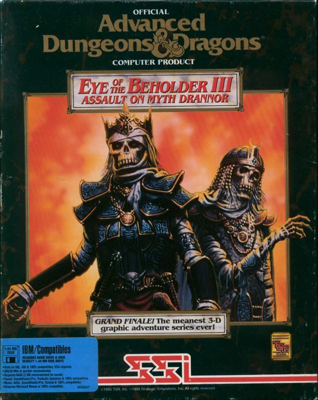 Game cover: Eye of the Beholder III: Assault on Myth Drannor