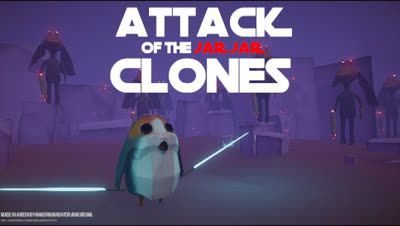 Game cover: Attack of the Jar Jar Clones