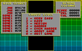 Game cover: Beyond Columns