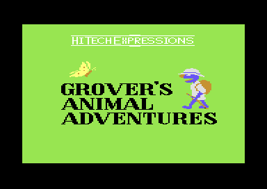 Game cover: Grover's Animal Adventures