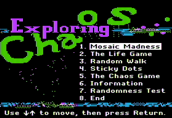 Game cover: Exploring Chaos