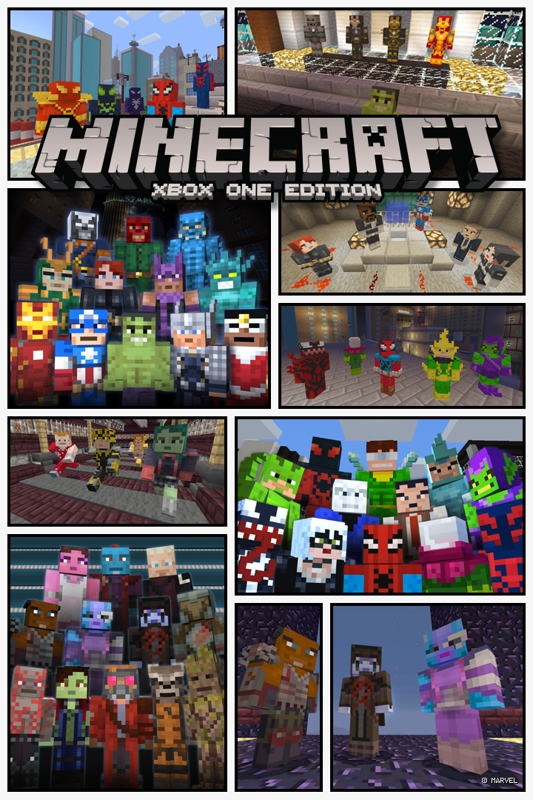 Game cover: Minecraft: Xbox One Edition - Minecraft Marvel Skin Packs Bundle