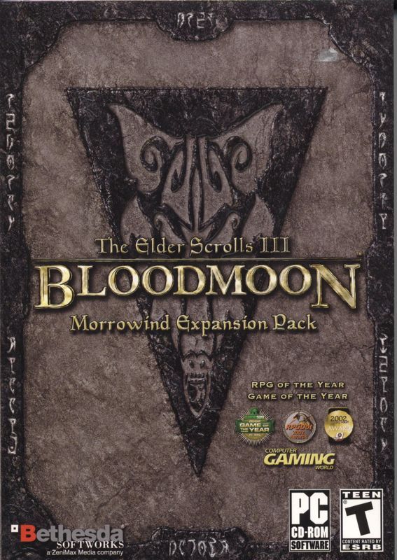 Game cover: The Elder Scrolls III: Bloodmoon