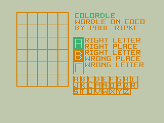 Game cover: Colordle