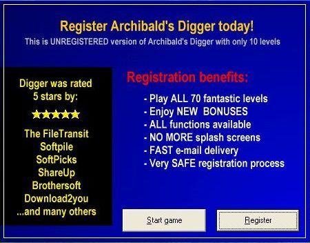 Game cover: Archibald's Digger