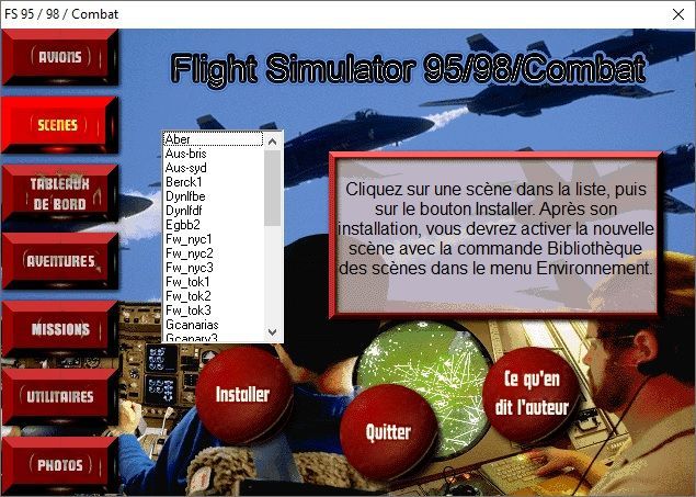 Game cover: Nouveaux scénarios pour Microsoft Flight Simulator 95/98 et Combat