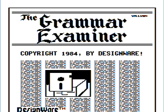 Game cover: The Grammar Examiner