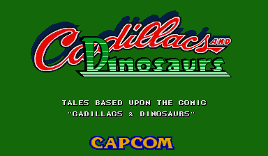 Game cover: Cadillacs and Dinosaurs