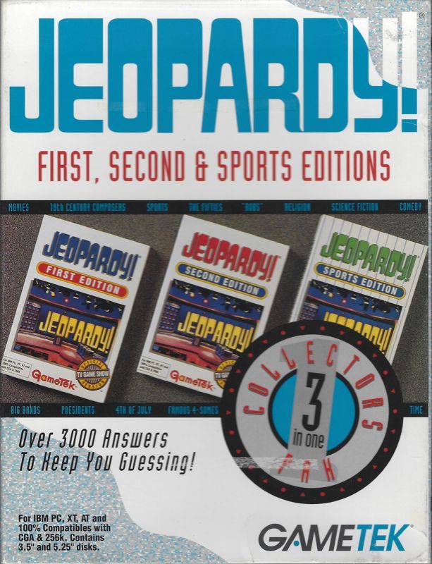 Game cover: Jeopardy!: First, Second & Sports Editions