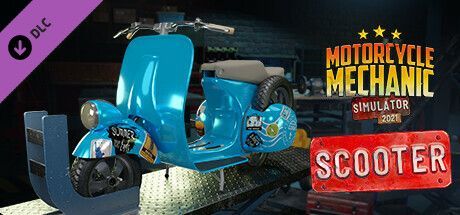 Game cover: Motorcycle Mechanic Simulator 2021: Scooter
