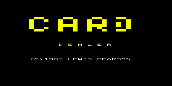 Game cover: Card Dealer