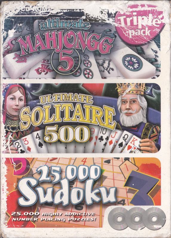 Game cover: Triple Pack: Ultimate Mahjongg 5 / Ultimate Solitaire 500 / 25,000 Sudoku