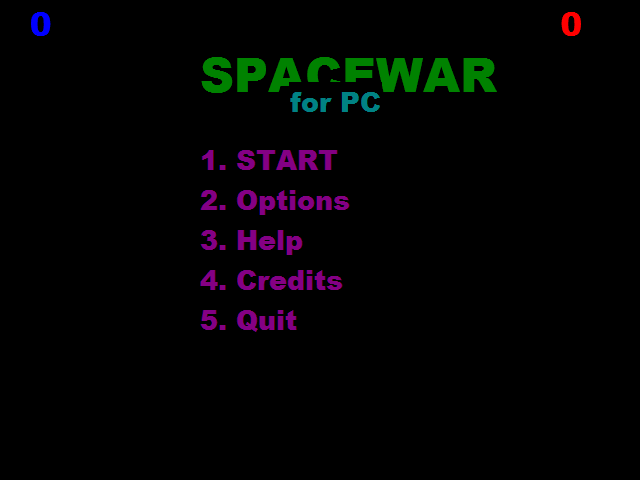 Game cover: Spacewar for PC
